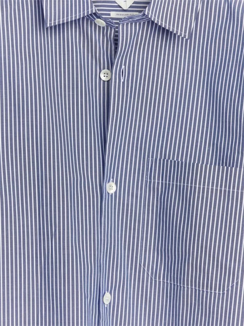 Overshirt Arket Bumbac Twill Barbati Albastri Albi | Romania-INGJ12965