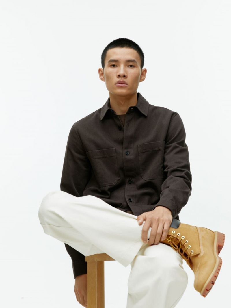 Overshirt Arket Bumbac Twill Barbati Maro Inchis | Romania-RMPY34825