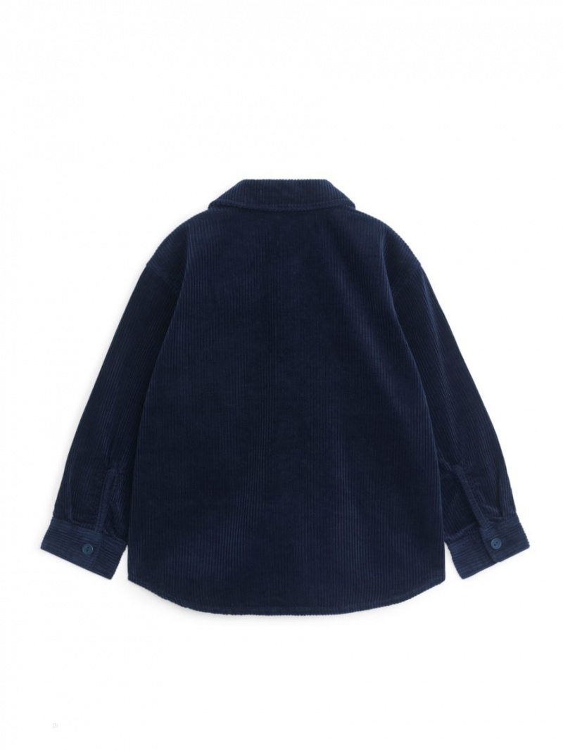 Overshirt Arket Corduroy Baieti Albastri Inchis | Romania-ORBM37098