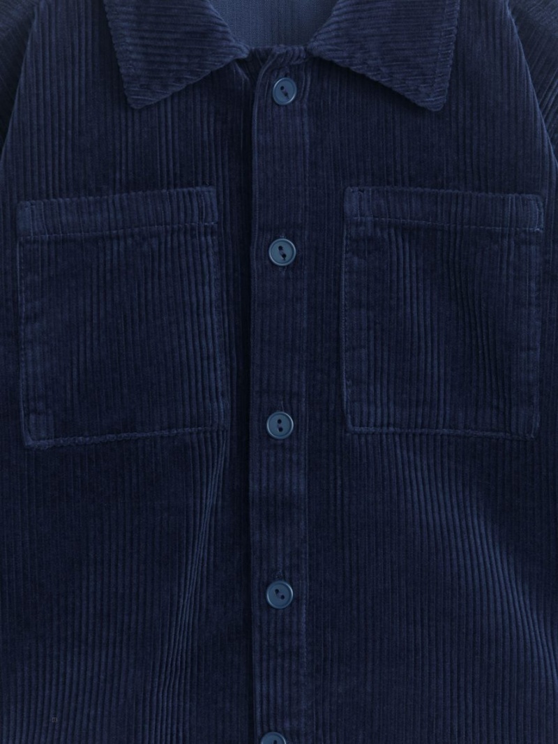 Overshirt Arket Corduroy Baieti Albastri Inchis | Romania-ORBM37098