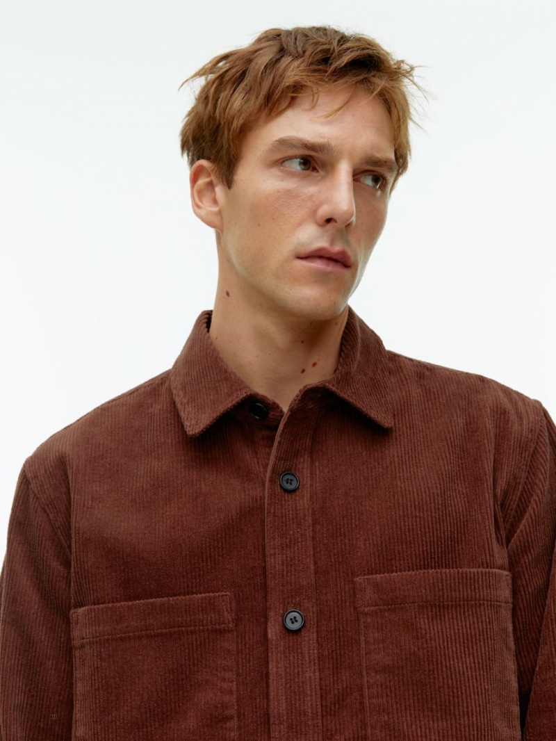 Overshirt Arket Corduroy Barbati Rosii | Romania-ATPS87136