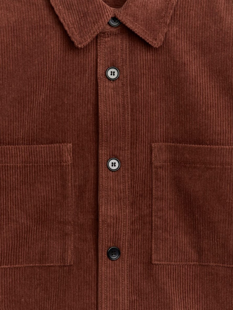 Overshirt Arket Corduroy Barbati Rosii | Romania-ATPS87136