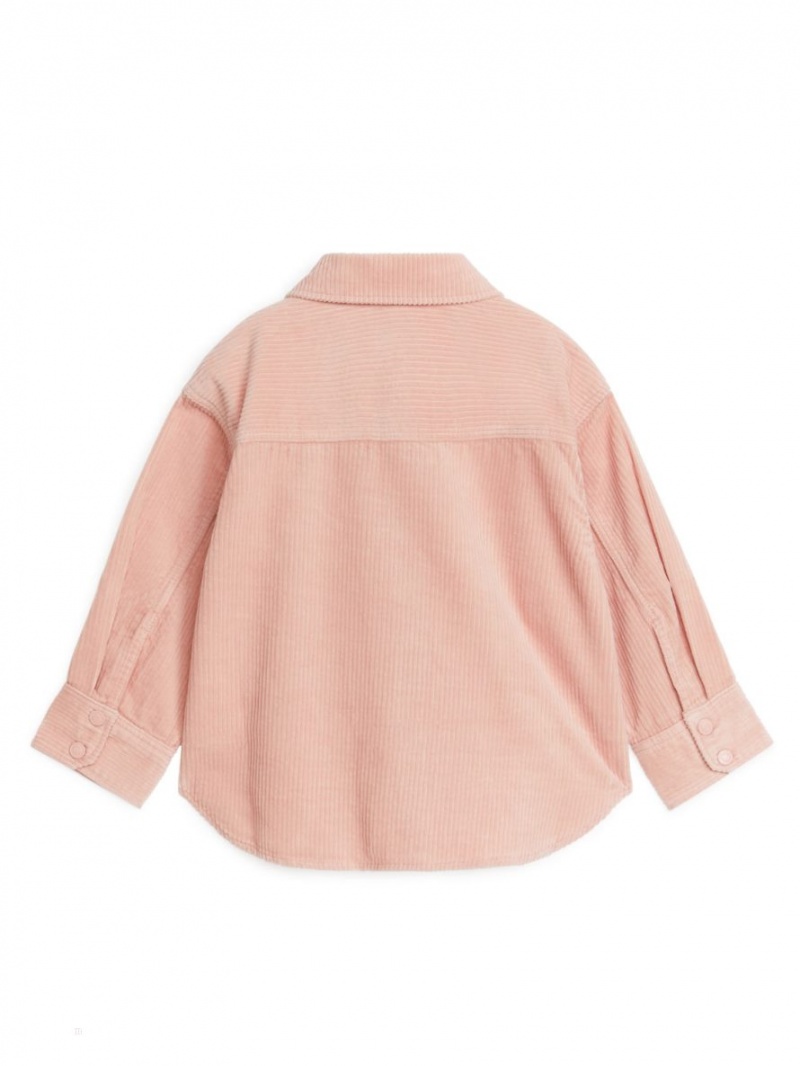 Overshirt Arket Corduroy Fete Roz | Romania-ZDUS24085
