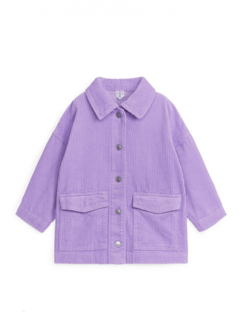 Overshirt Arket Corduroy Fete Violet | Romania-NZEY38950
