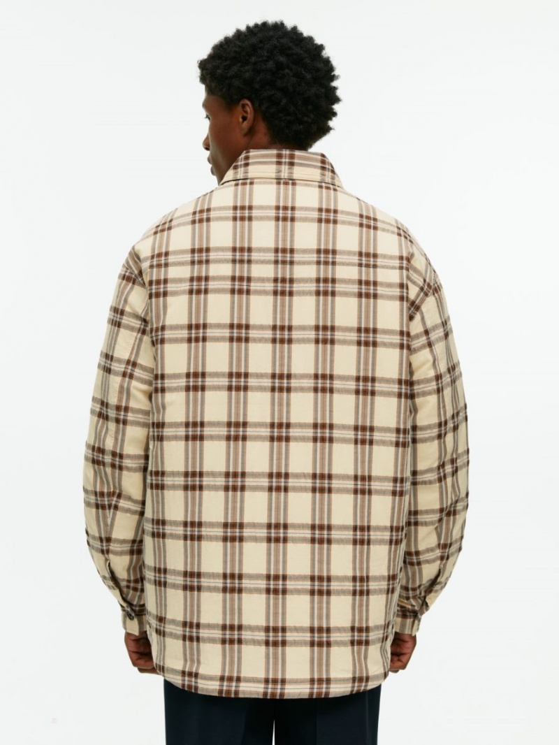 Overshirt Arket Căptușită Barbati Bej | Romania-LQZF36501