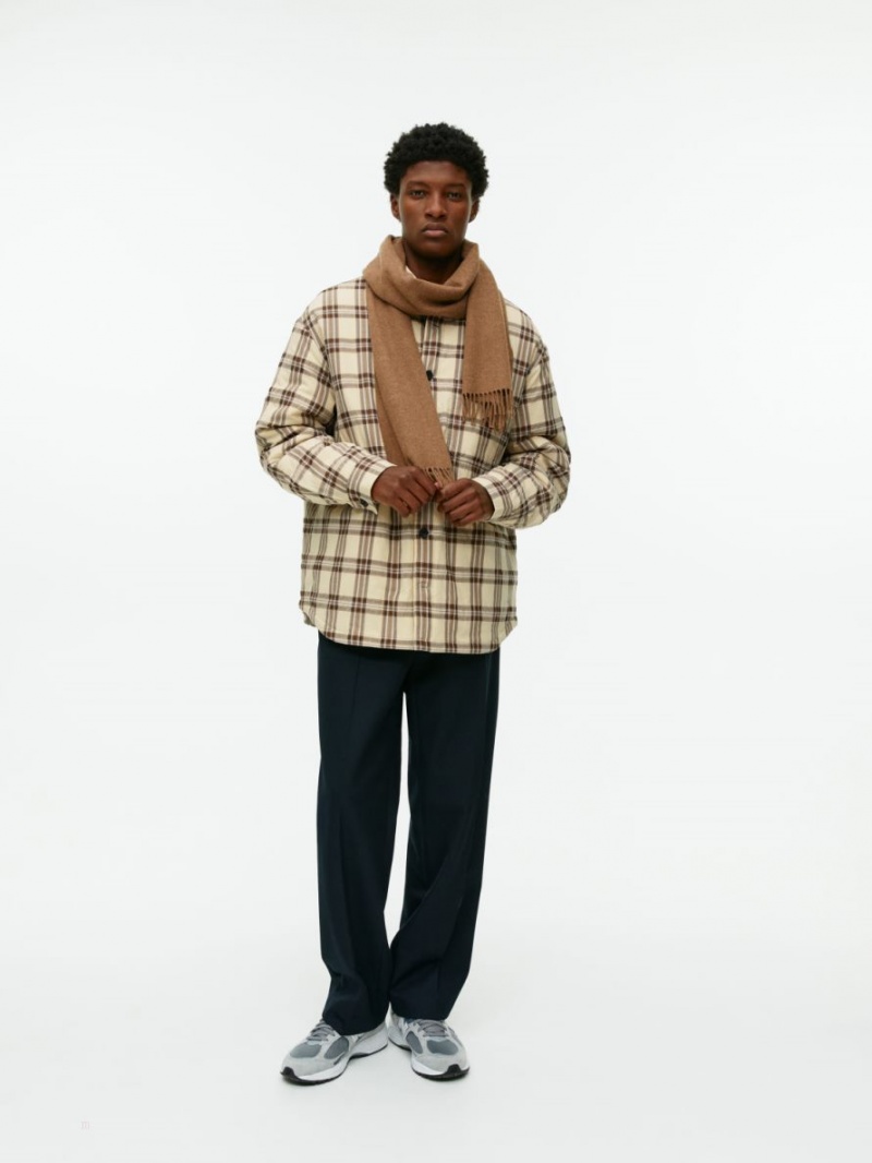 Overshirt Arket Căptușită Barbati Bej | Romania-LQZF36501
