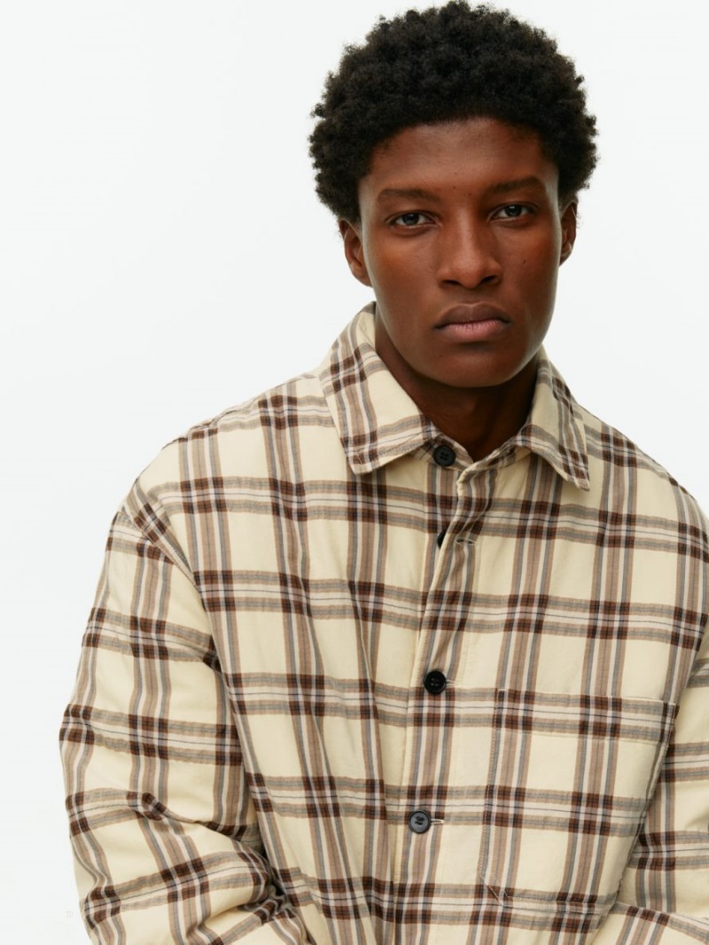 Overshirt Arket Căptușită Barbati Bej | Romania-LQZF36501