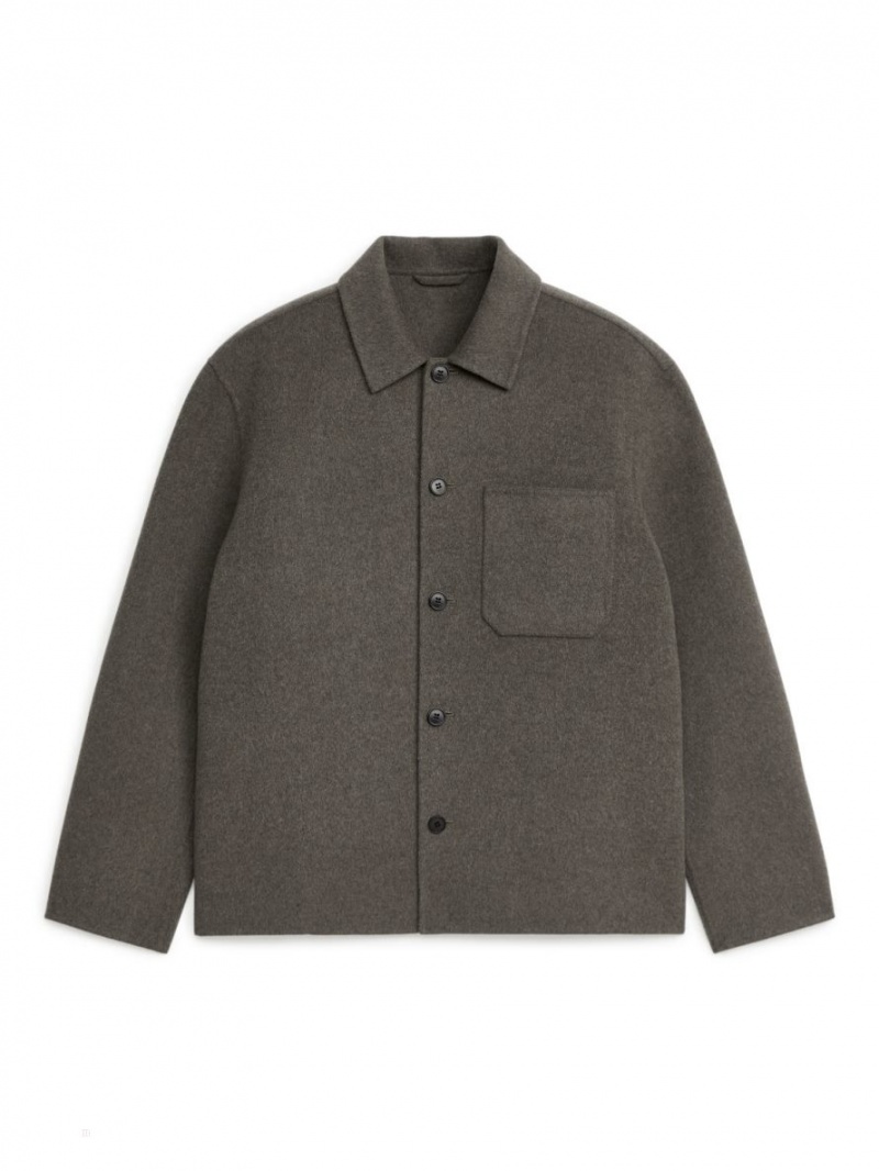 Overshirt Arket Doublé Barbati Kaki Verzi | Romania-JAEF28901