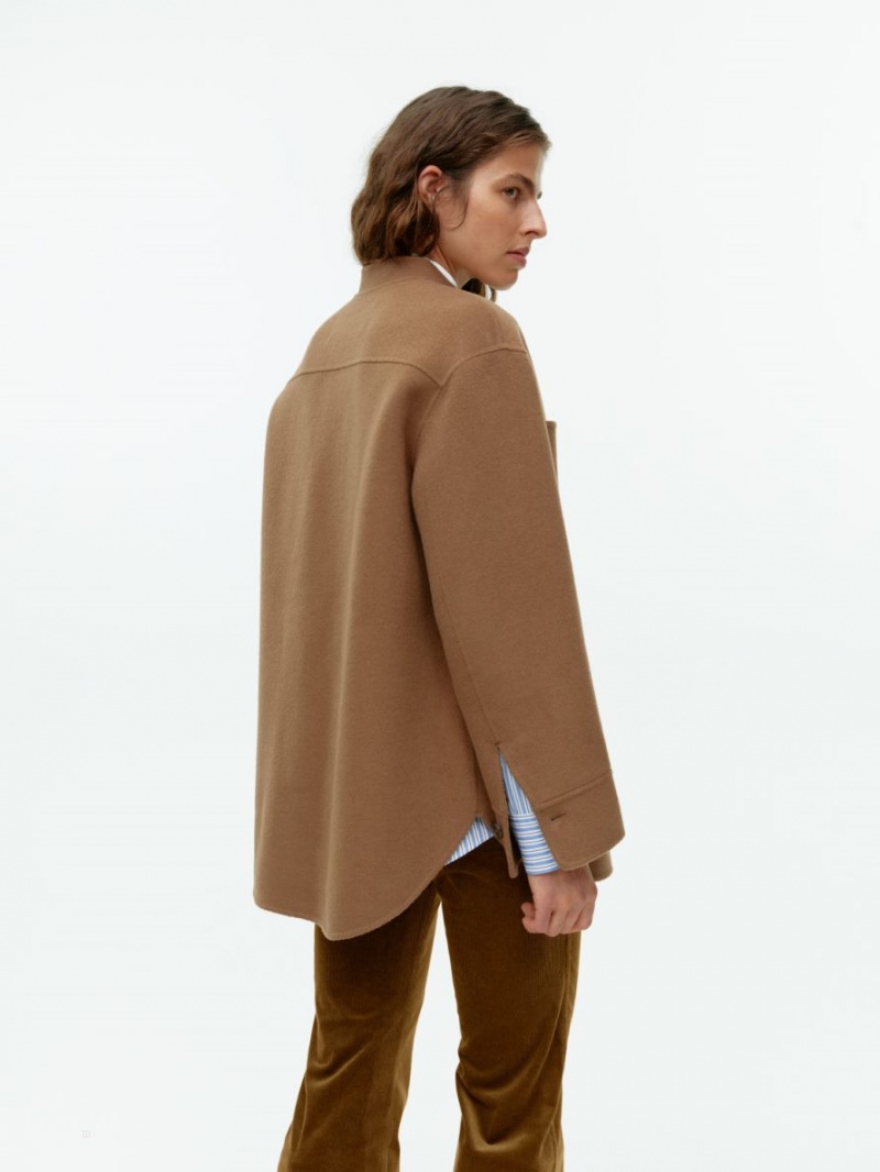 Overshirt Arket Double-Face Lână Dama Maro | Romania-ULIX87302