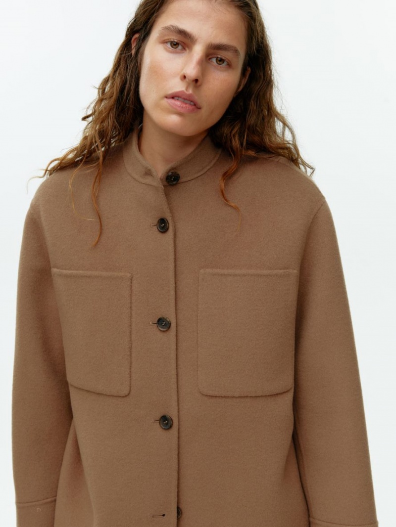 Overshirt Arket Double-Face Lână Dama Maro | Romania-ULIX87302