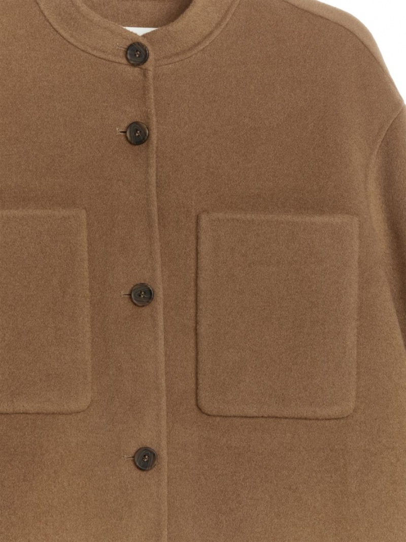 Overshirt Arket Double-Face Lână Dama Maro | Romania-ULIX87302
