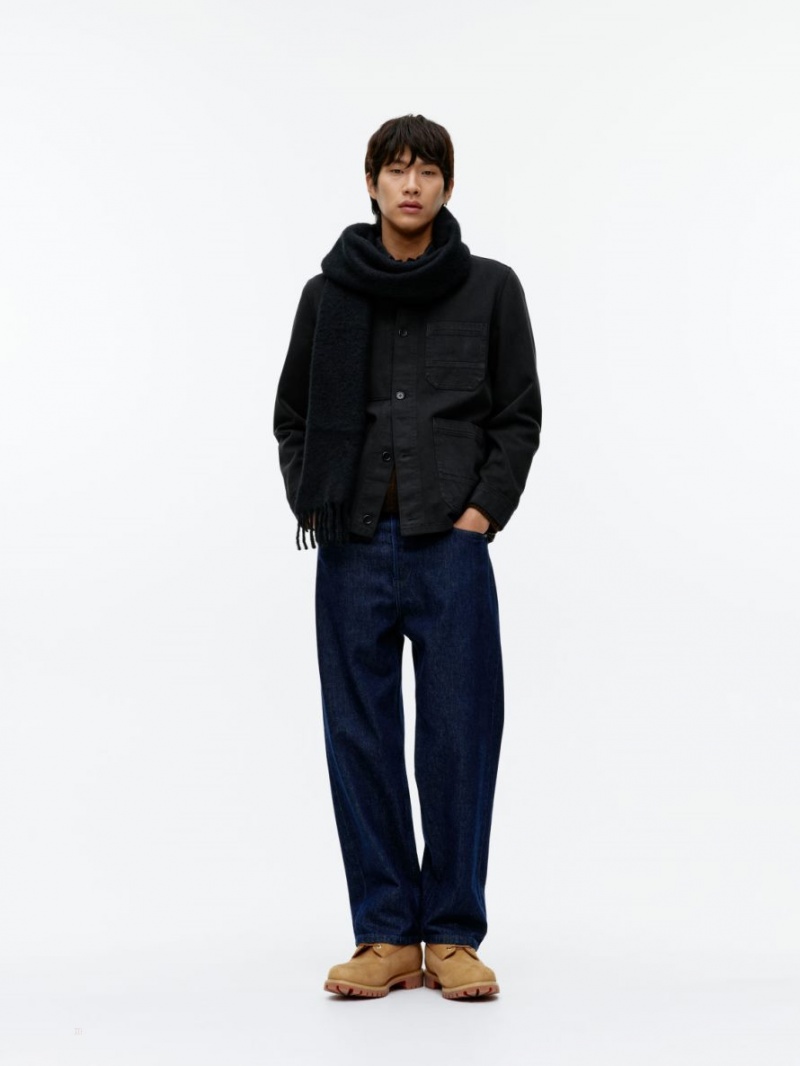 Overshirt Arket Overdyed Twill Barbati Negrii | Romania-JKHP47095
