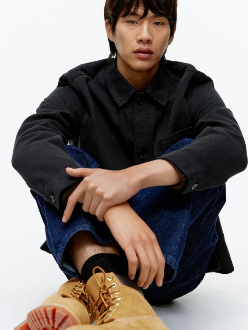 Overshirt Arket Overdyed Twill Barbati Negrii | Romania-JKHP47095