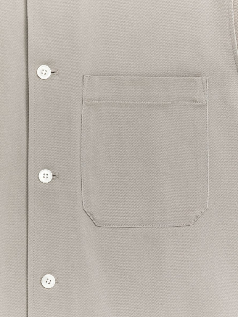 Overshirt Arket Twill Barbati Bej | Romania-LSVO23176