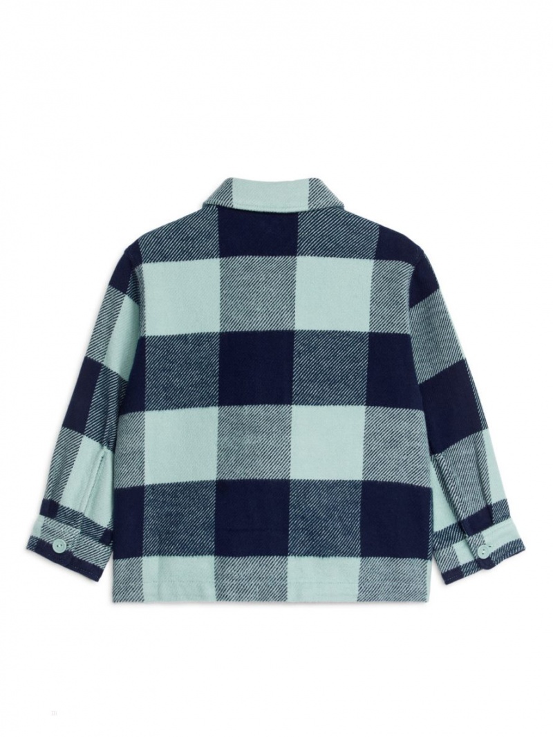 Overshirt Arket Zip Baieti Verde Menta Albastri Inchis | Romania-FYMQ23065