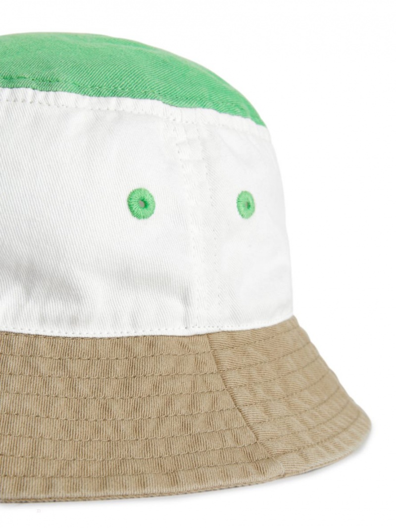 Palarie Arket Colour-Blocked Bucket Hat Baieti Verzi Albi Bej | Romania-KAQP54708