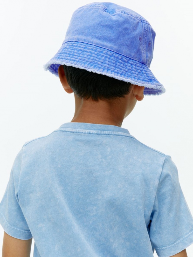 Palarie Arket Raw-Edge Bucket Hat Baieti Albastri | Romania-ZPMF41290