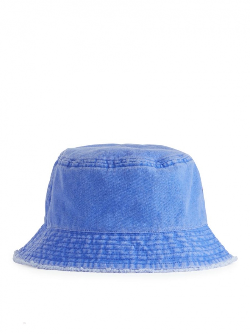 Palarie Arket Raw-Edge Bucket Hat Baieti Albastri | Romania-ZPMF41290