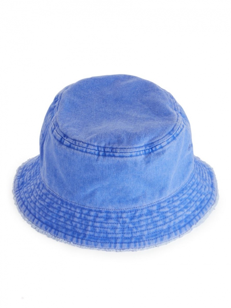 Palarie Arket Raw-Edge Bucket Hat Baieti Albastri | Romania-ZPMF41290