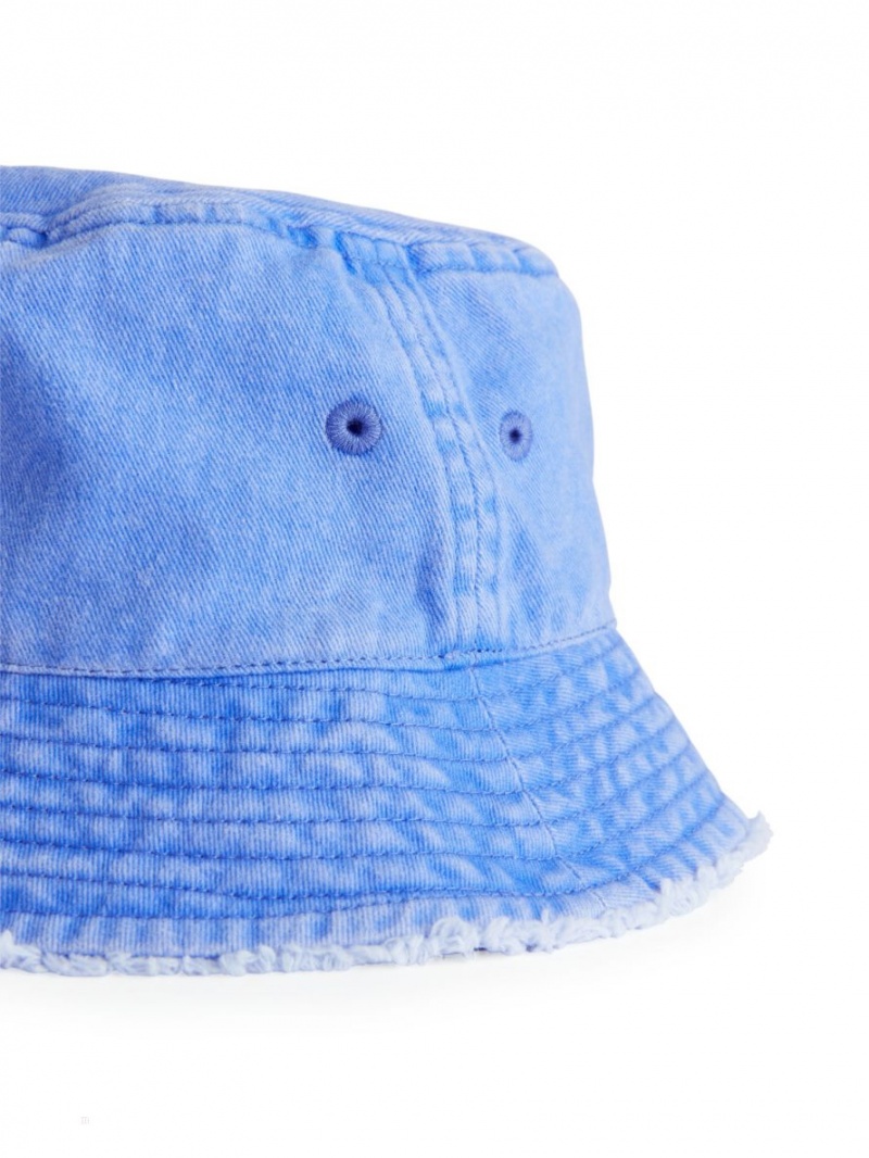 Palarie Arket Raw-Edge Bucket Hat Baieti Albastri | Romania-ZPMF41290