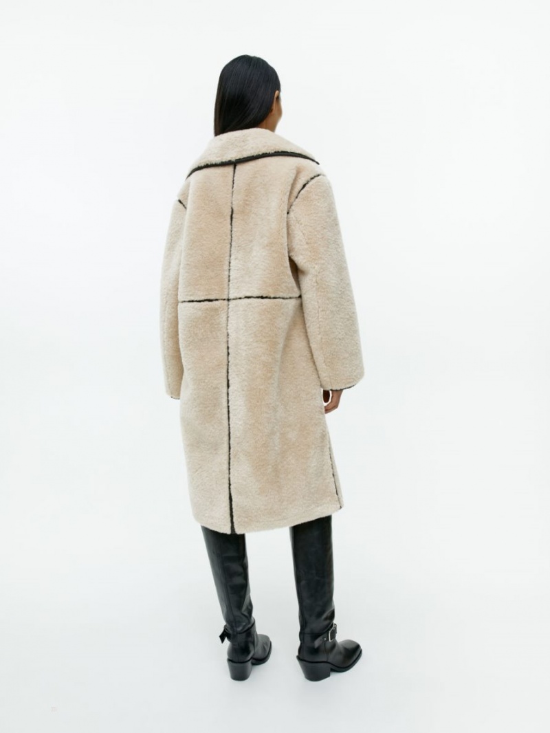 Palton Arket Faux Fur Dama Bej | Romania-SAIF36972