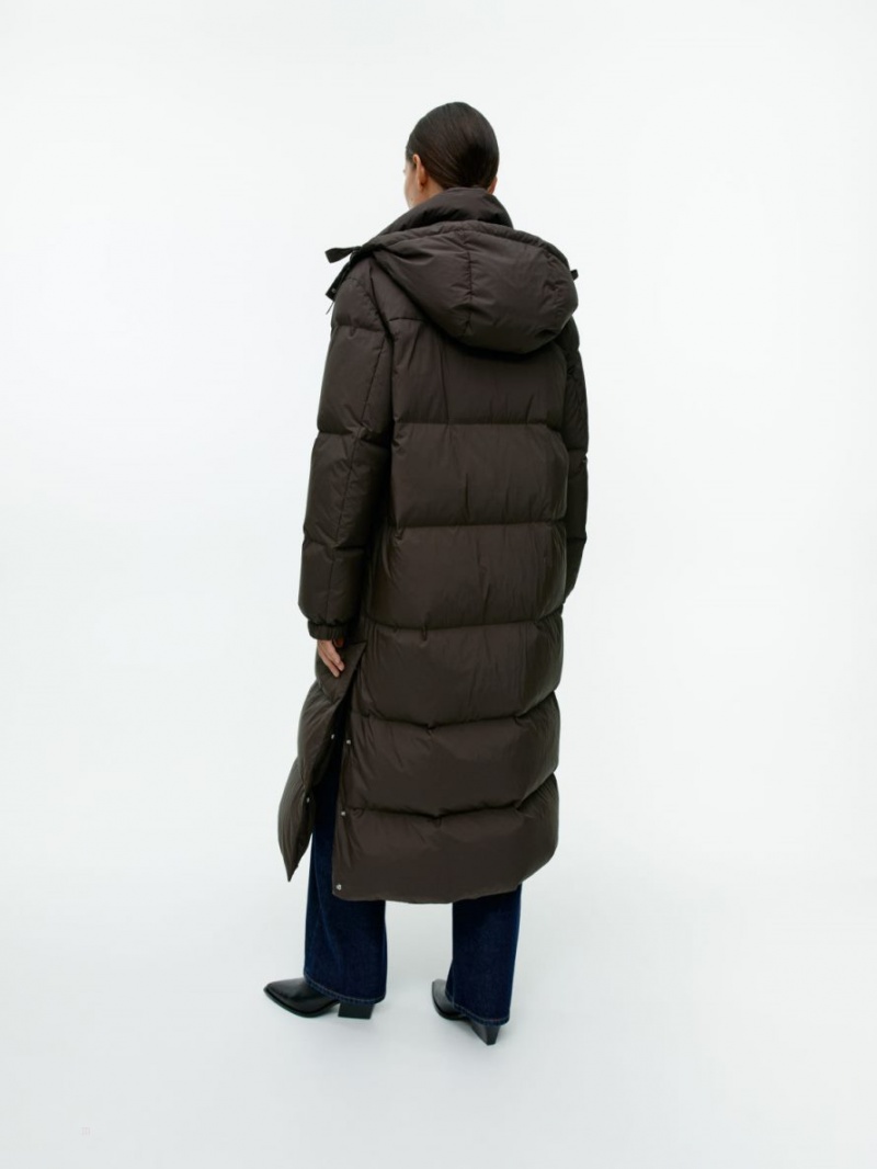 Palton Arket Long Down Puffer Dama Maro Inchis | Romania-IGFV85142