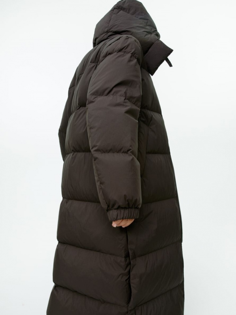 Palton Arket Long Down Puffer Dama Maro Inchis | Romania-IGFV85142