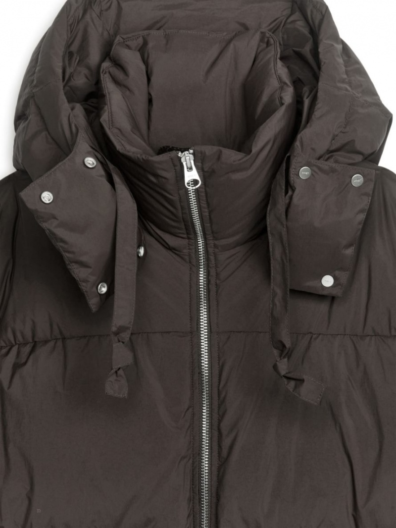 Palton Arket Long Down Puffer Dama Maro Inchis | Romania-IGFV85142