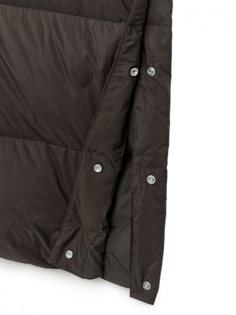 Palton Arket Long Down Puffer Dama Maro Inchis | Romania-IGFV85142