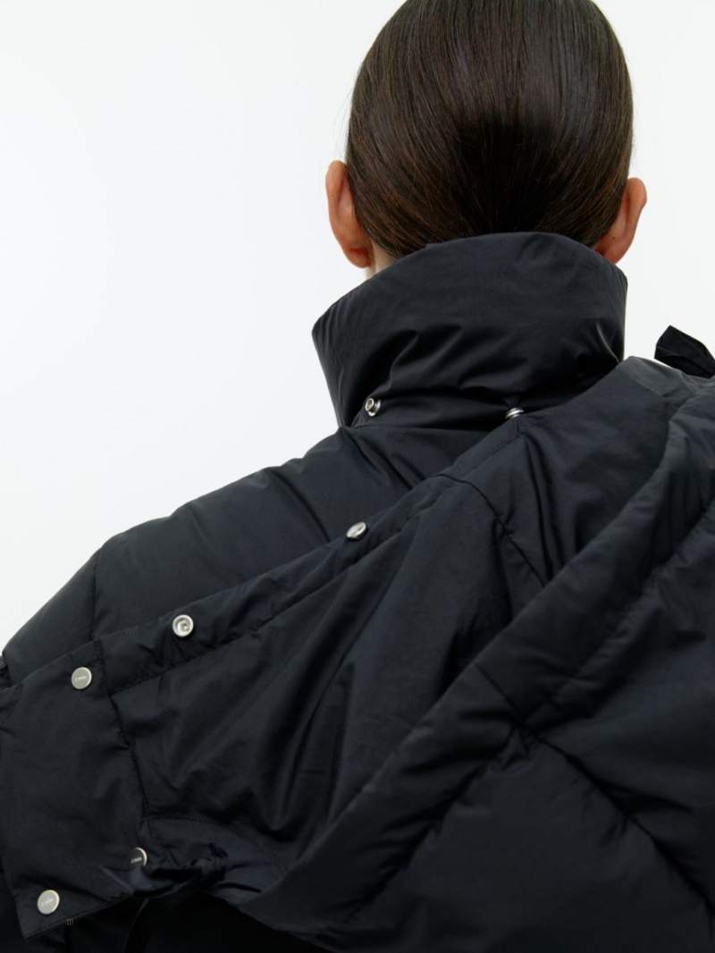Palton Arket Long Down Puffer Dama Negrii | Romania-EHTL92804