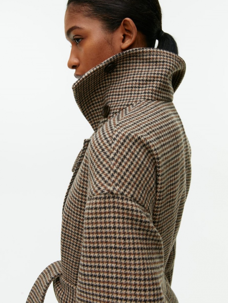 Palton Arket Oversized Lână Dama Bej Maro | Romania-AFBX92458