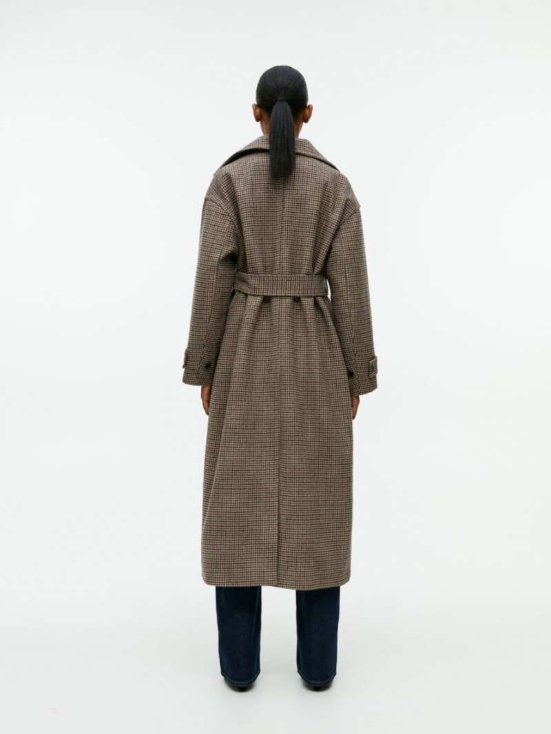 Palton Arket Oversized Lână Dama Bej Maro | Romania-AFBX92458