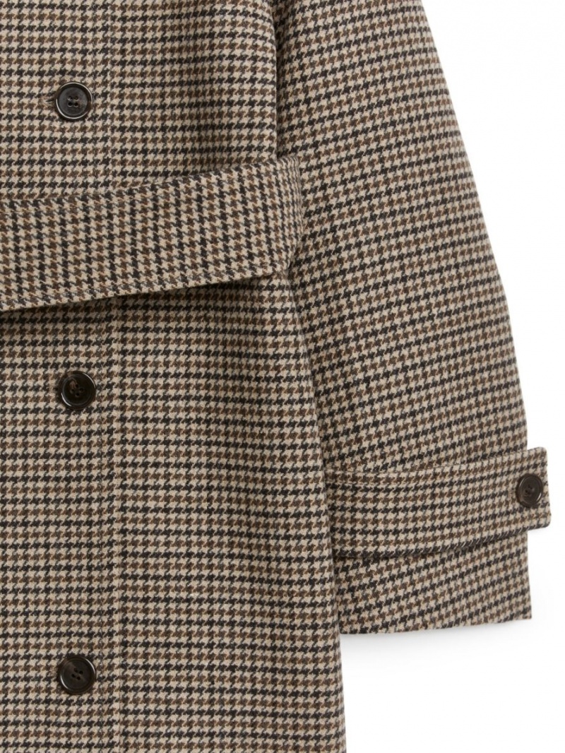 Palton Arket Oversized Lână Dama Bej Maro | Romania-AFBX92458