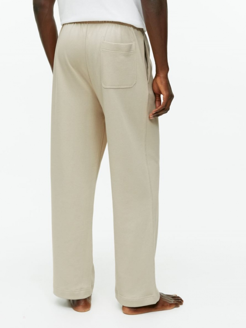 Pantaloni Arket Bumbac Jersey Barbati Bej | Romania-QCWV01987