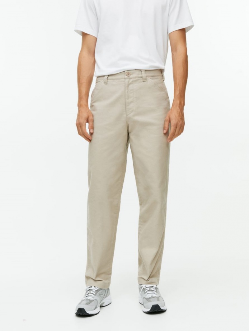 Pantaloni Arket Bumbac Moleskin Twill Barbati Bej | Romania-SCWA92637
