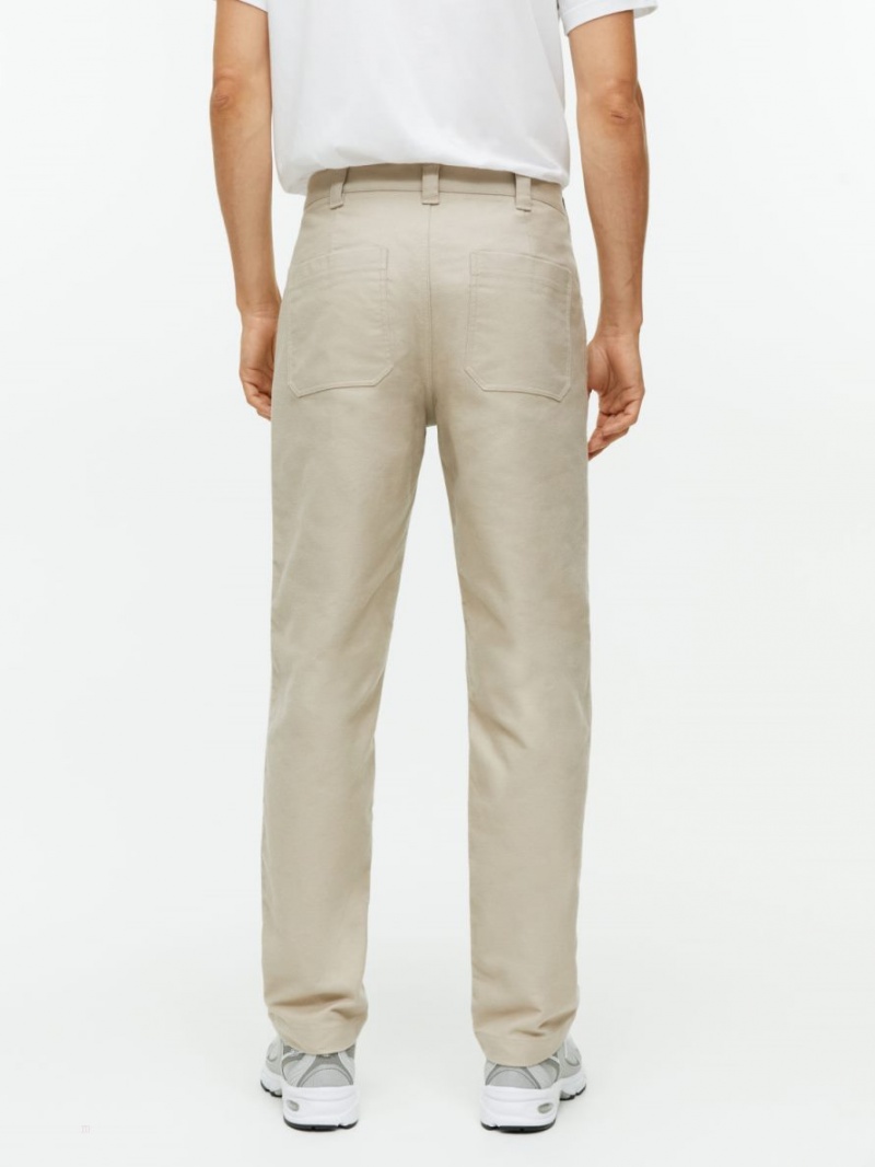 Pantaloni Arket Bumbac Moleskin Twill Barbati Bej | Romania-SCWA92637