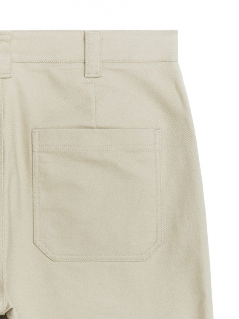 Pantaloni Arket Bumbac Moleskin Twill Barbati Bej | Romania-SCWA92637