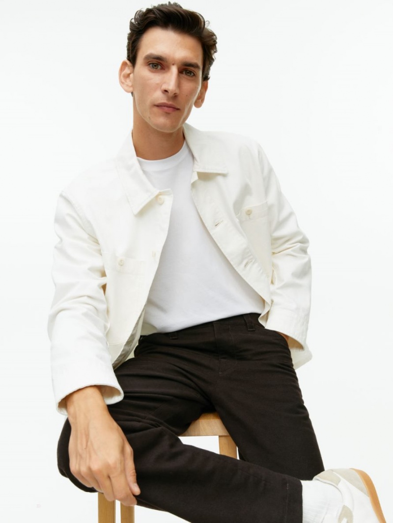 Pantaloni Arket Bumbac Moleskin Twill Barbati Maro Inchis | Romania-LTWZ12074
