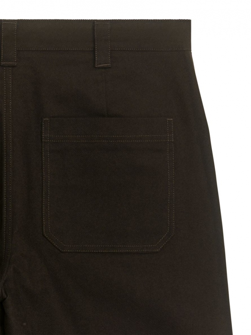 Pantaloni Arket Bumbac Moleskin Twill Barbati Maro Inchis | Romania-LTWZ12074