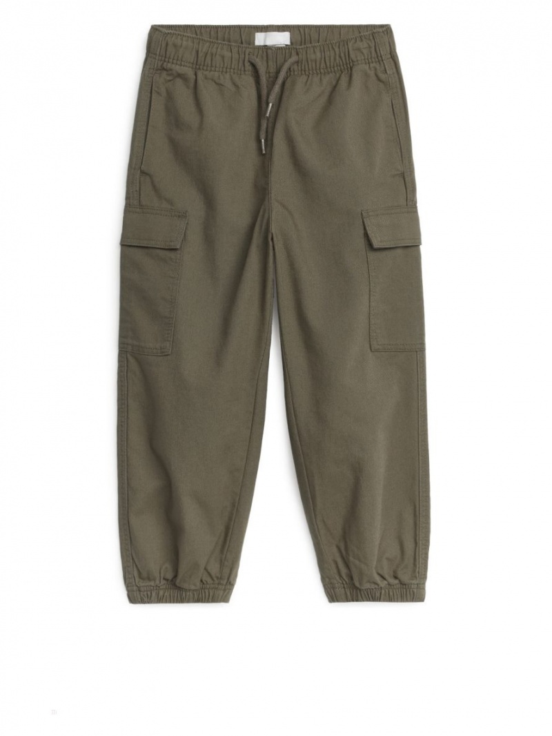 Pantaloni Arket Cargo Baieti Verzi | Romania-TYMV50279