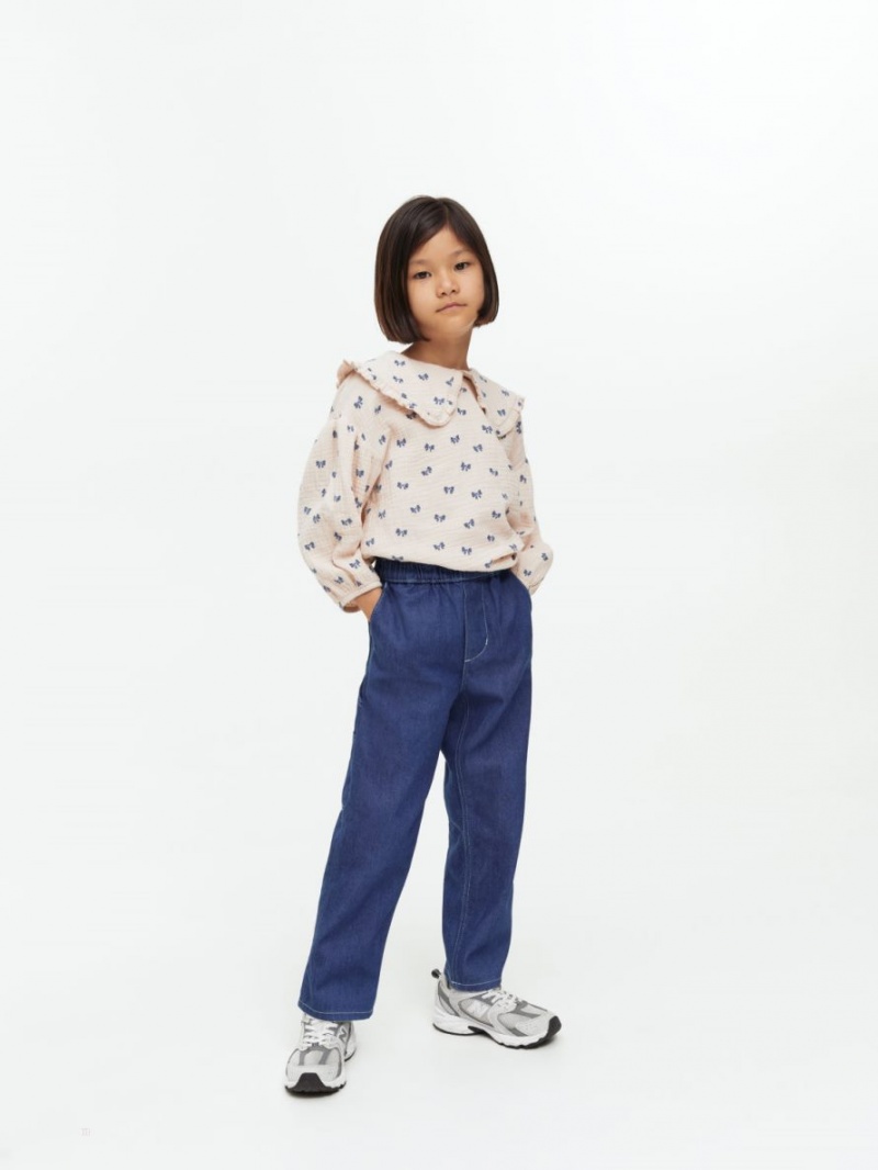 Pantaloni Arket Carpenter Denim Baieti Albastri Inchis | Romania-ODEL56348