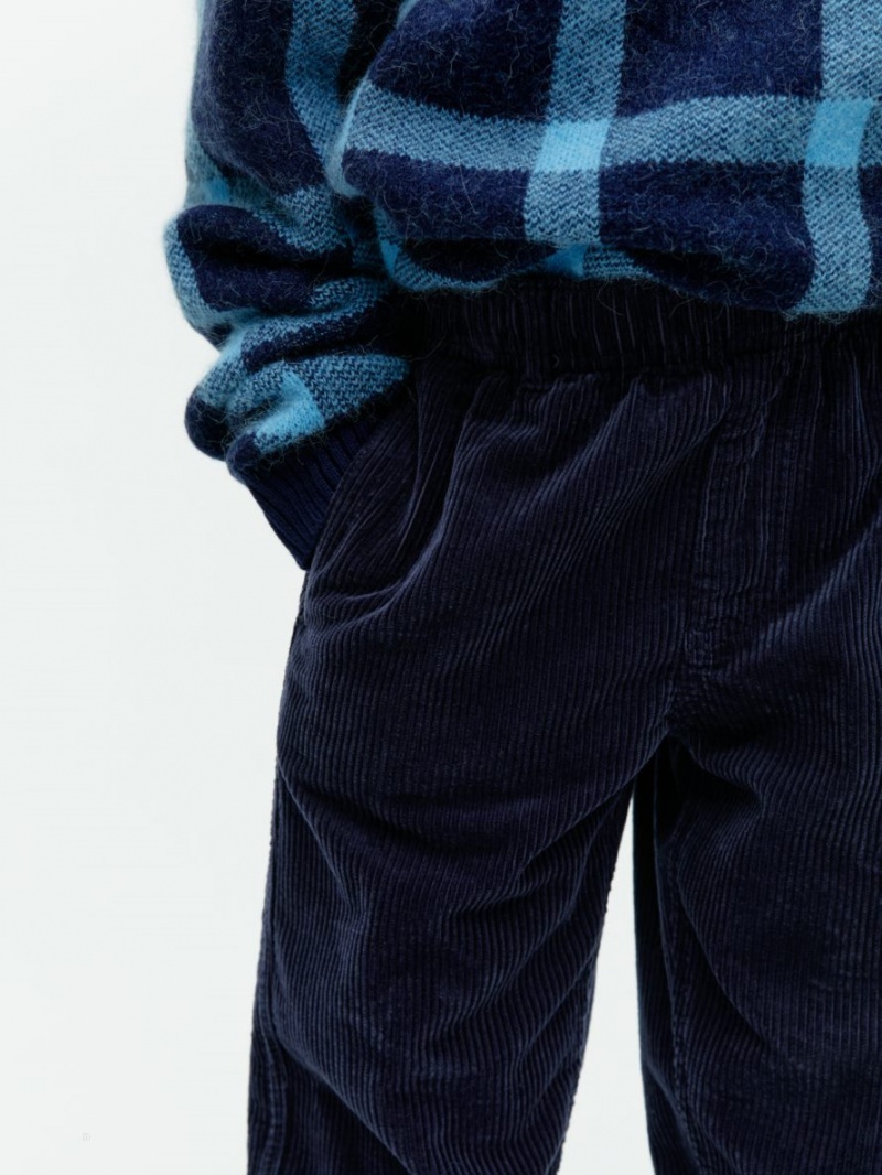 Pantaloni Arket Corduroy Baieti Albastri Inchis | Romania-QDXC19827