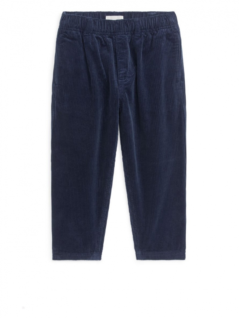 Pantaloni Arket Corduroy Baieti Albastri Inchis | Romania-QDXC19827