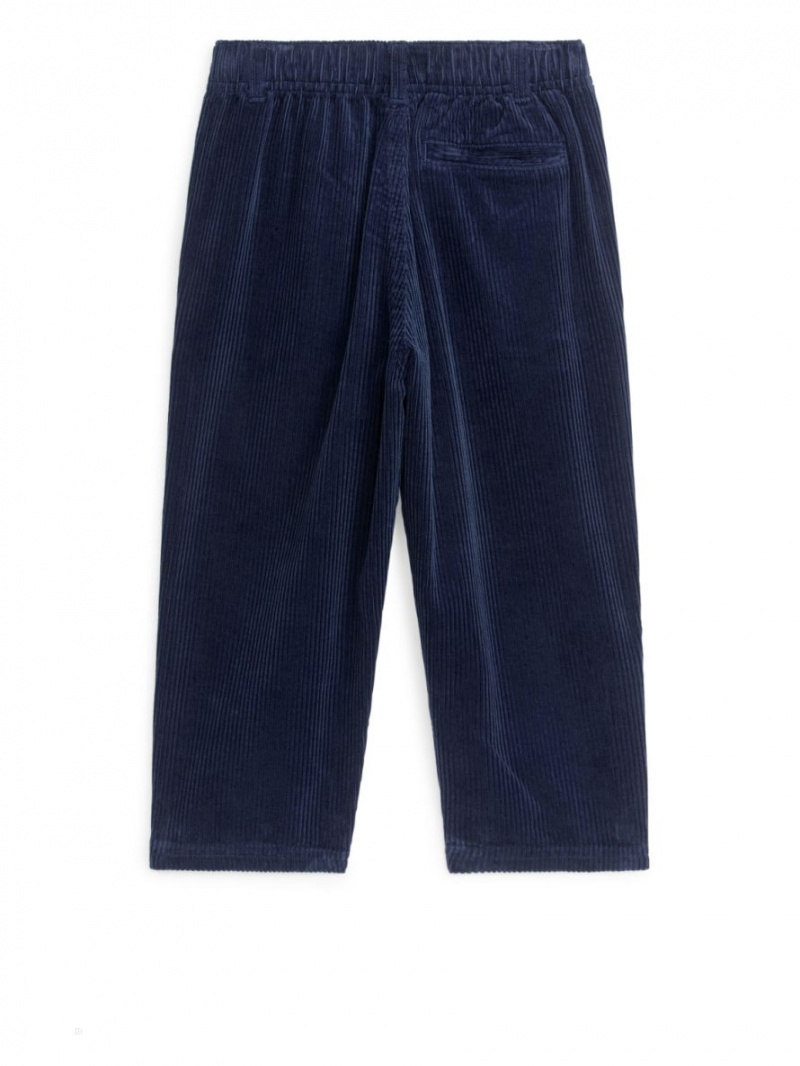 Pantaloni Arket Corduroy Baieti Albastri Inchis | Romania-QDXC19827