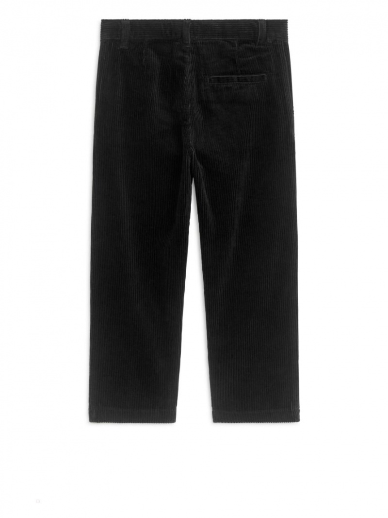 Pantaloni Arket Corduroy Baieti Negrii | Romania-CDFL98376