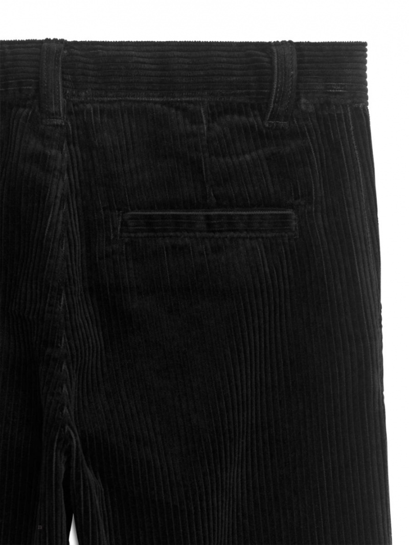 Pantaloni Arket Corduroy Baieti Negrii | Romania-CDFL98376