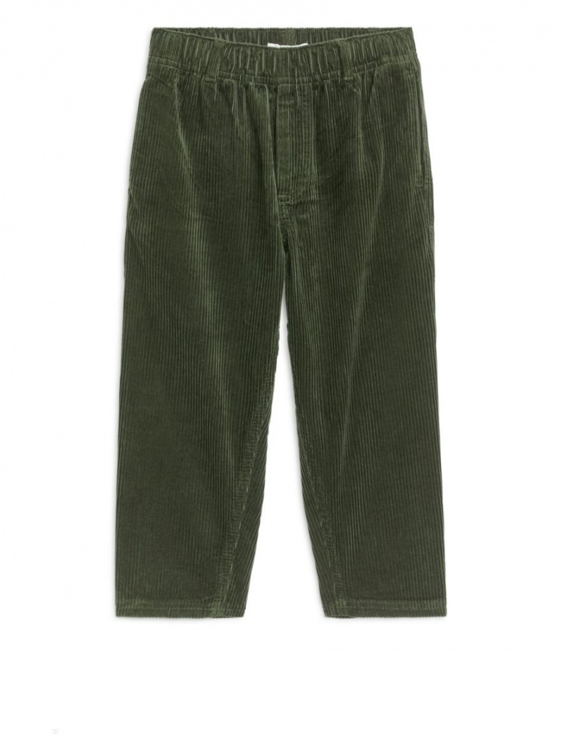 Pantaloni Arket Corduroy Baieti Verzi Inchis | Romania-UQVS98317