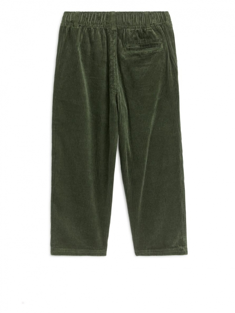 Pantaloni Arket Corduroy Baieti Verzi Inchis | Romania-UQVS98317