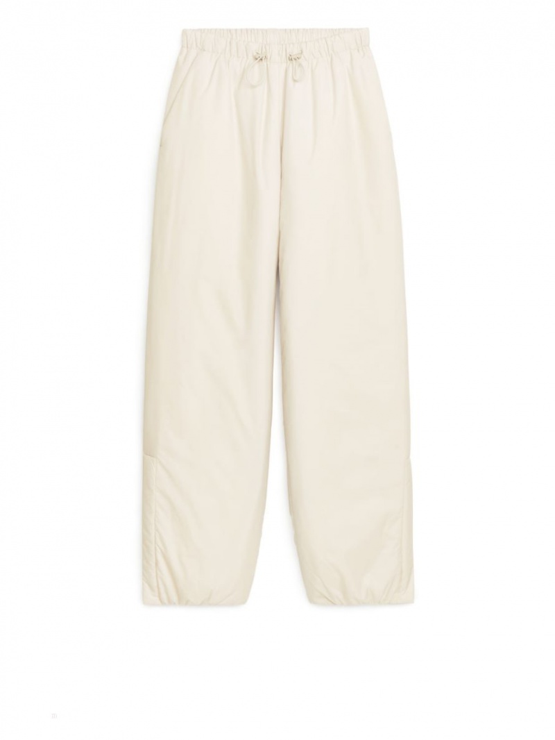 Pantaloni Arket Căptușită Outdoor Dama Bej | Romania-LCVD24637