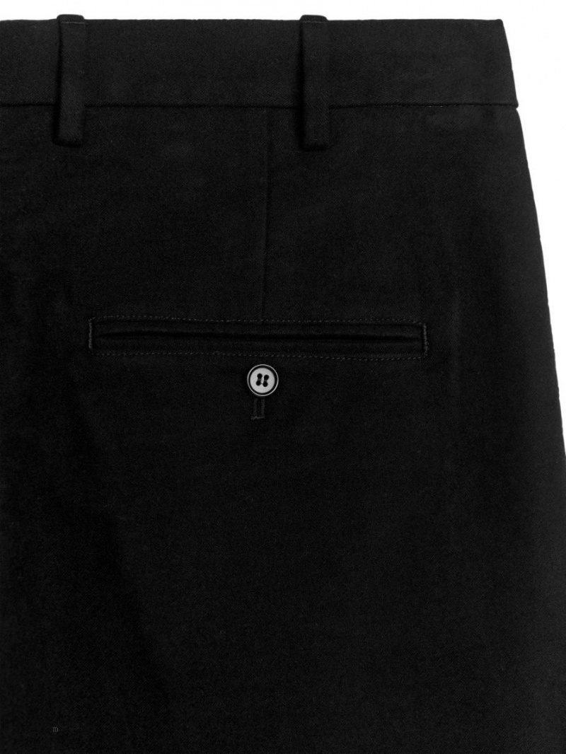 Pantaloni Arket Dressed Bumbac Barbati Negrii | Romania-EZBF12485
